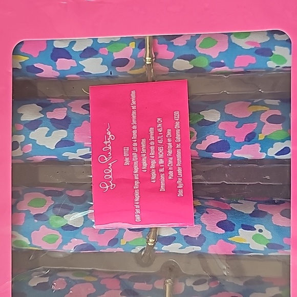 Lilly Pulitzer Napkin and Ring set GWP - Picture 2 of 2
